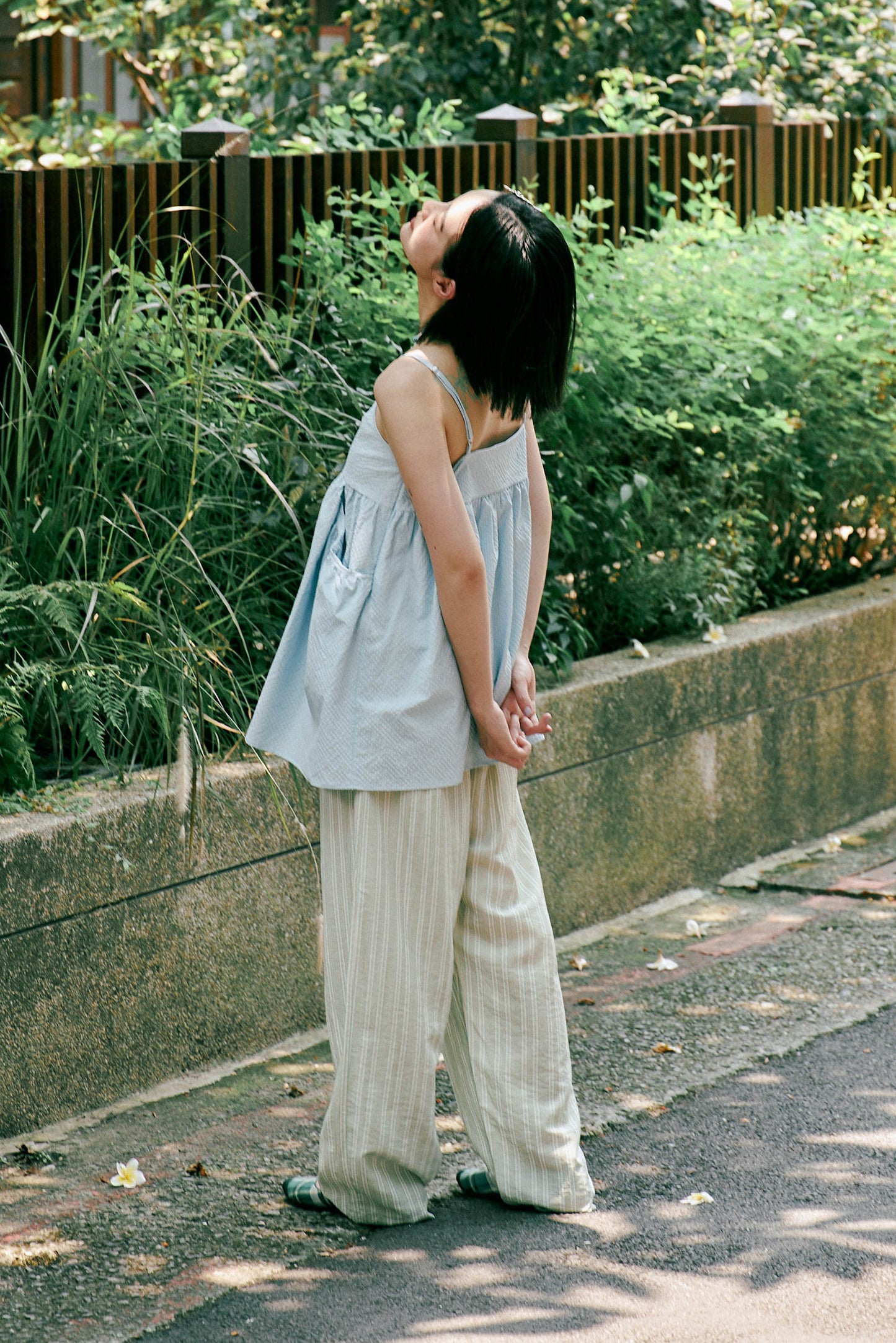 (2色)甜心條紋睡褲