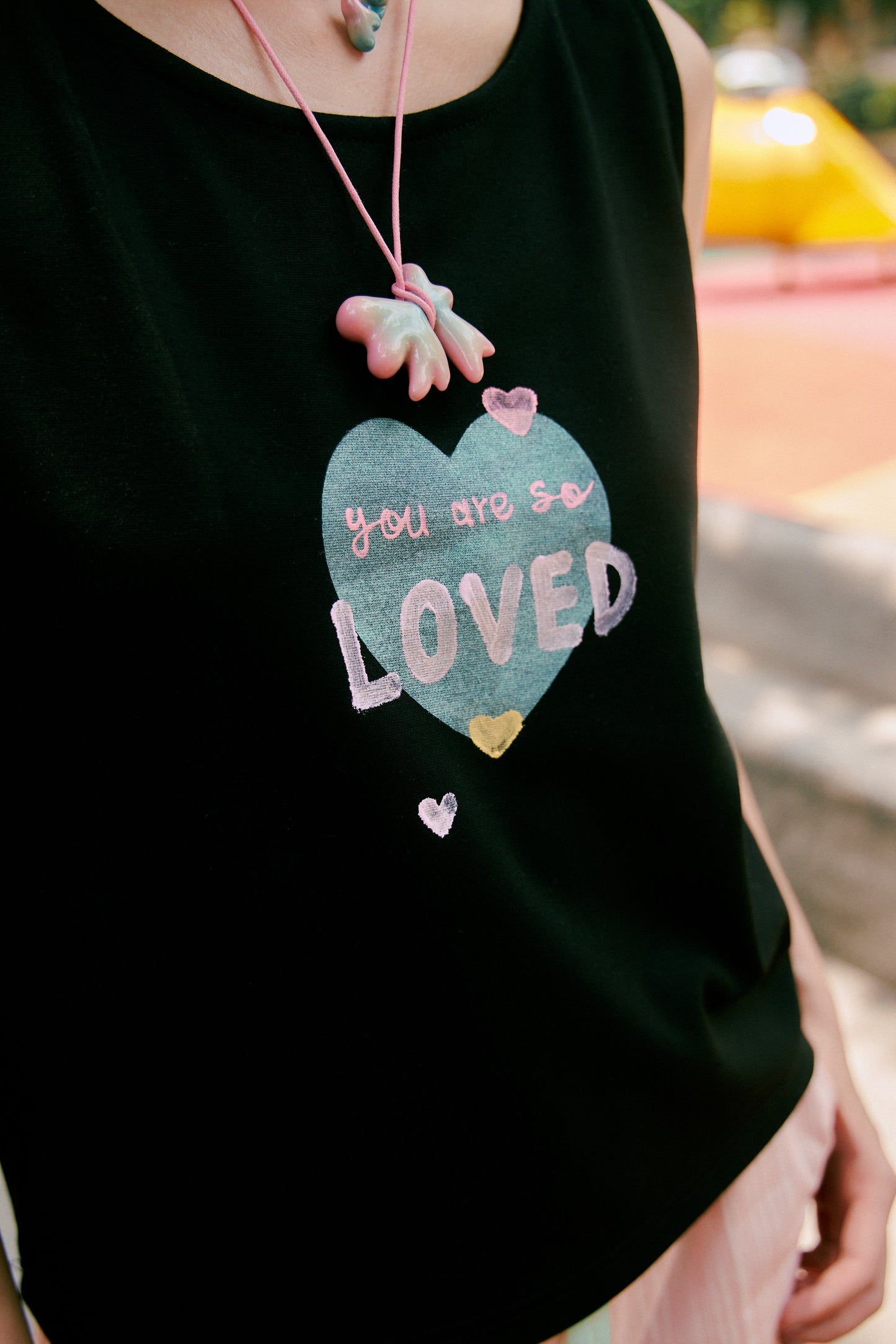 (2色)Loved口愛背心