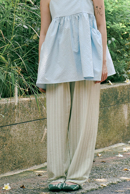 (2色)甜心條紋睡褲