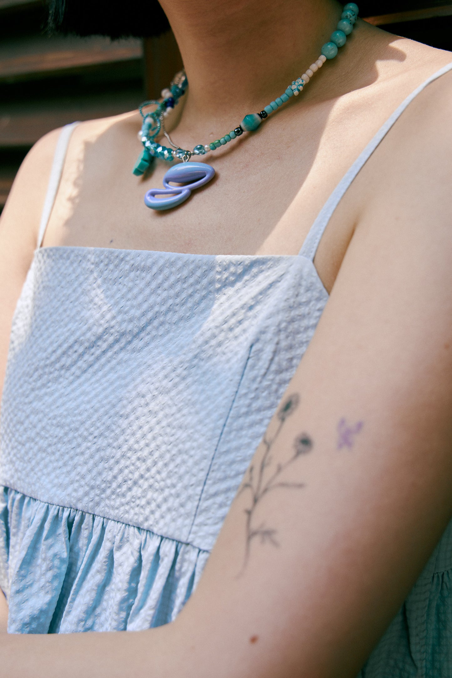 (2色)泡泡細肩上衣