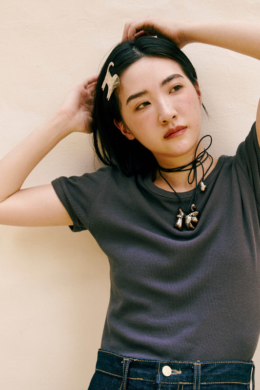 (2色)羅紋典雅上衣