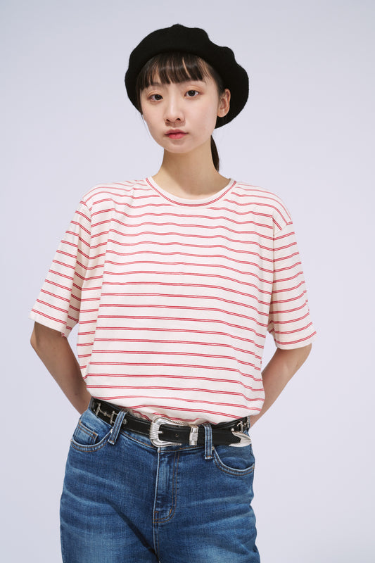 夏日輕巧條紋上衣