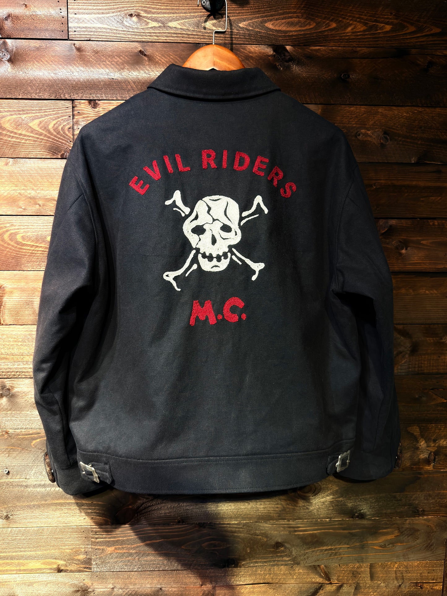 1940s Chain Stitch Evil Rider Oilcloth Jacket