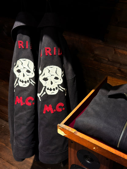 1940s Chain Stitch Evil Rider Oilcloth Jacket