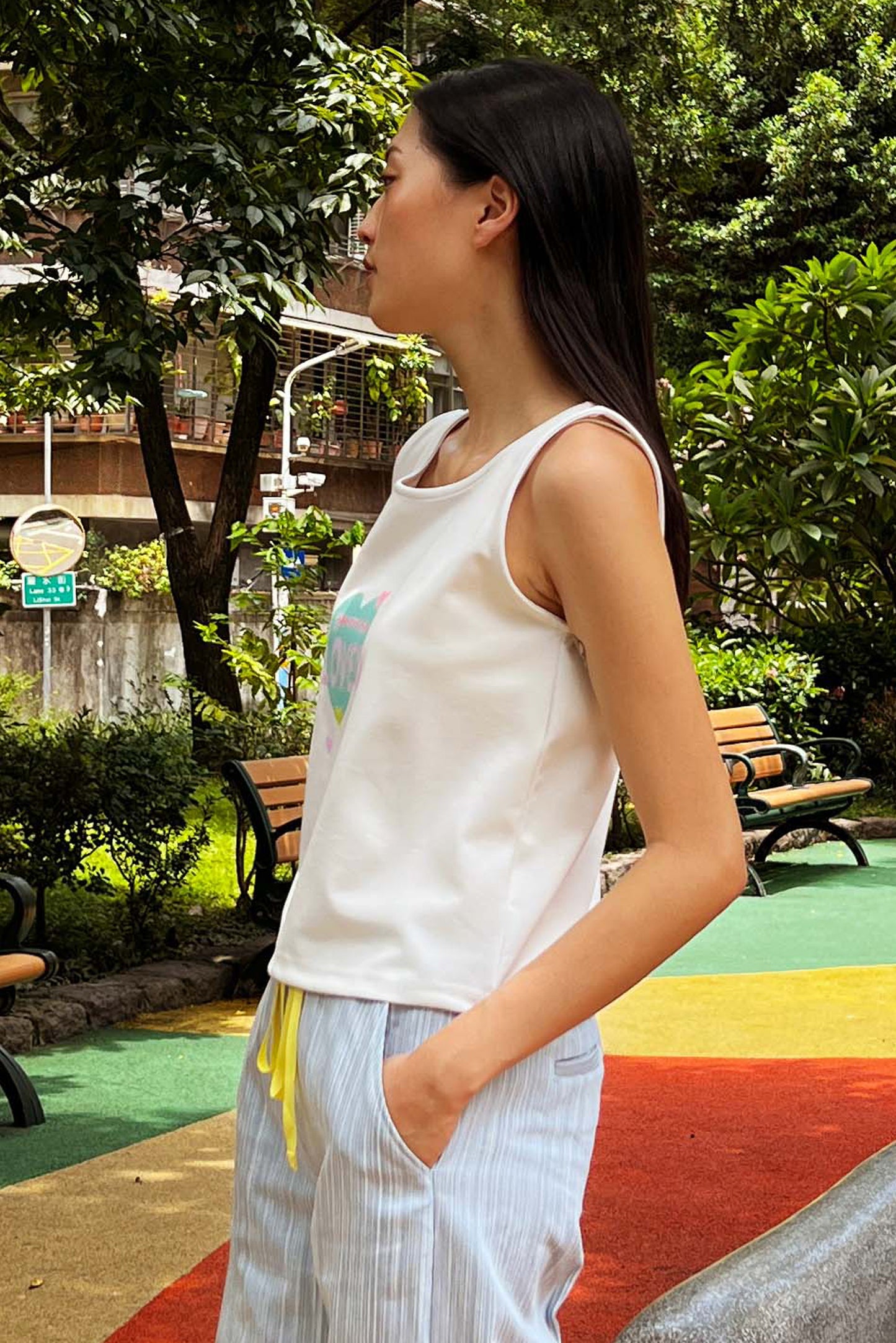 (2色)Loved口愛背心