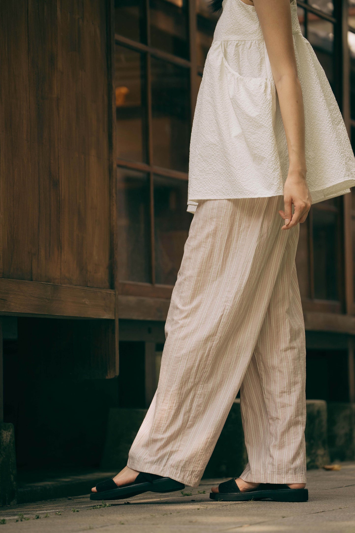 (2色)甜心條紋睡褲