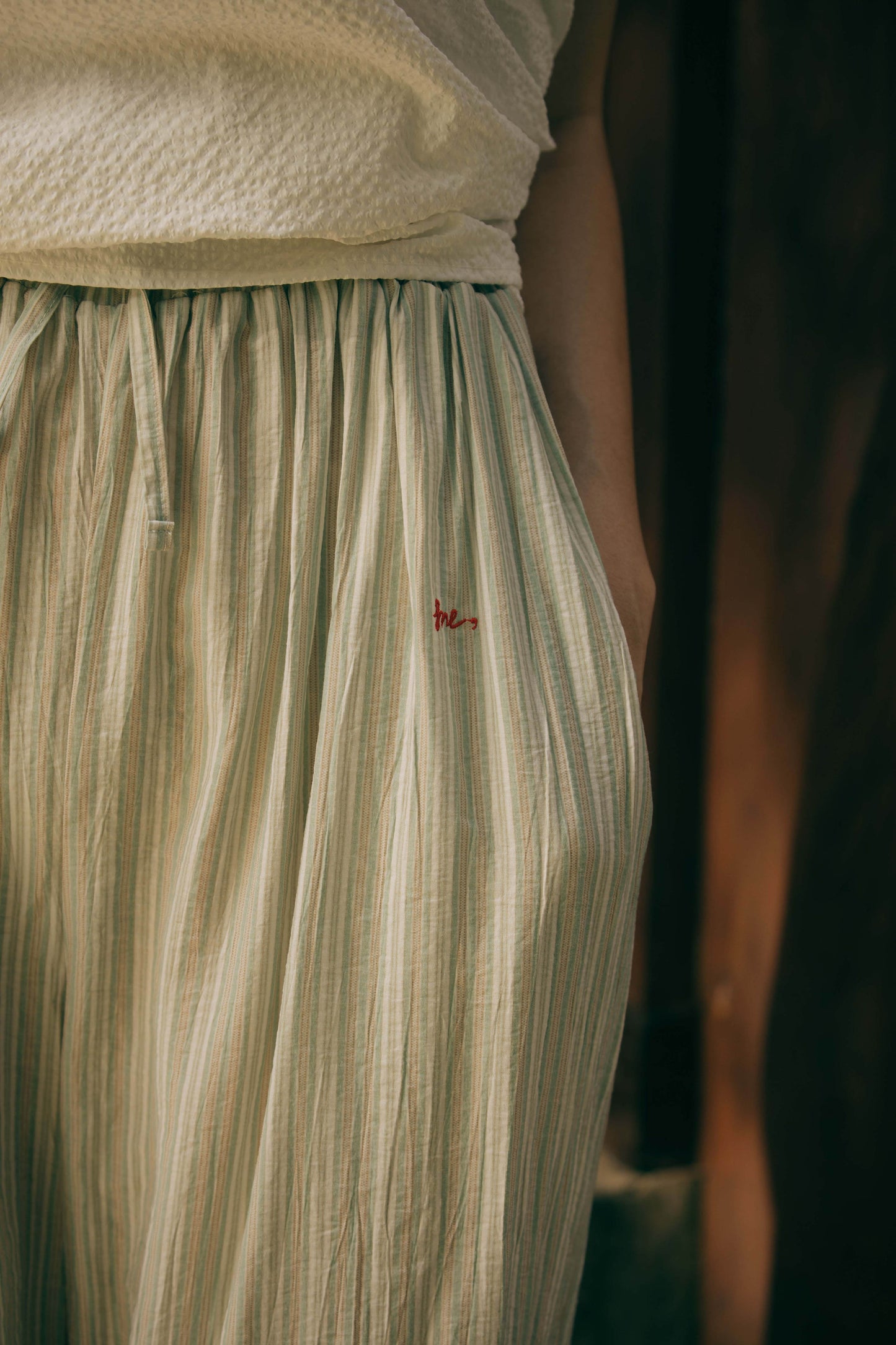 (2色)甜心條紋睡褲