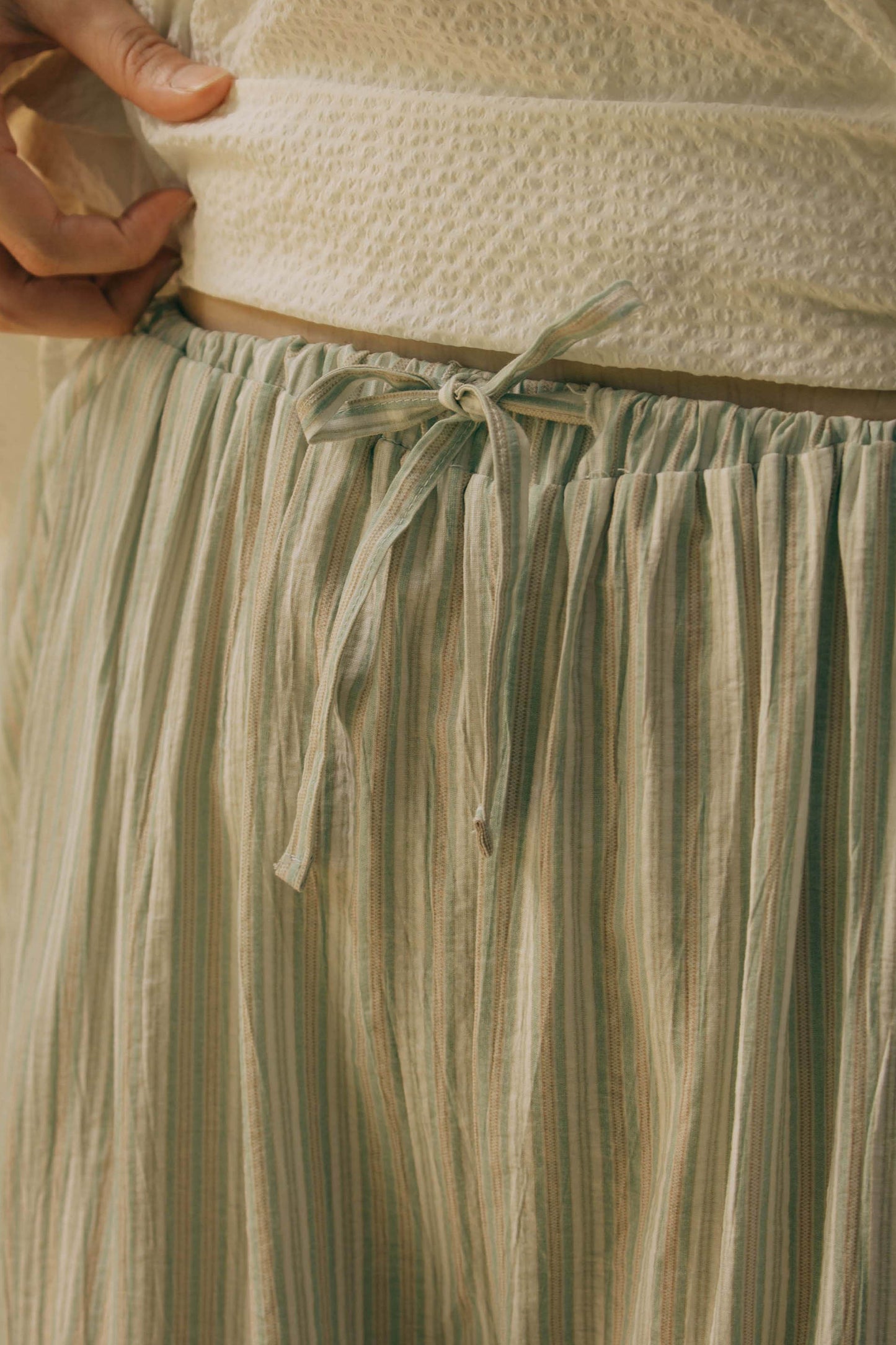 (2色)甜心條紋睡褲