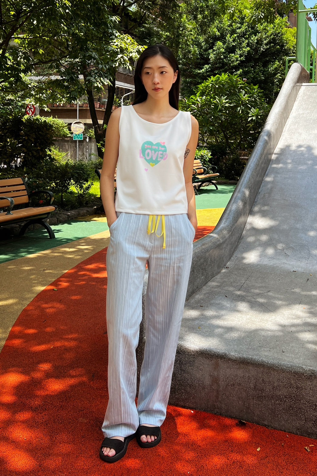 (2色)Loved口愛背心